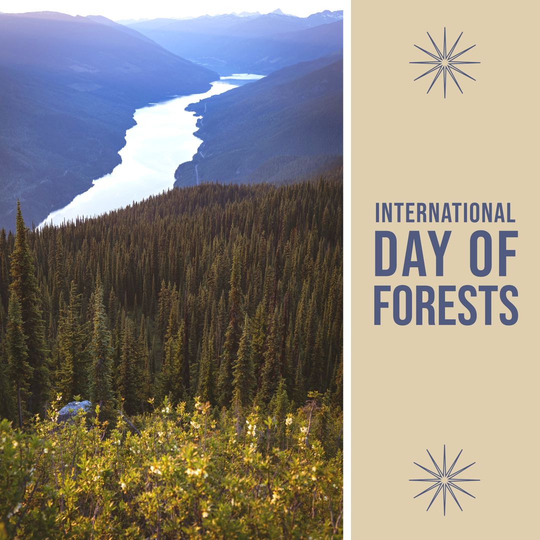 Scenic Forest Vista Celebrating International Day of Forests