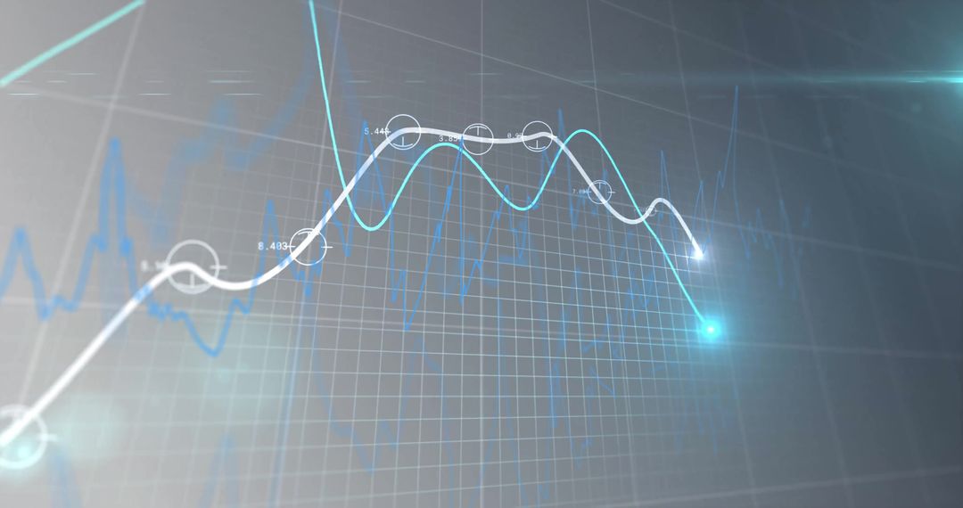 Futuristic Data Analysis with Glowing Graphs