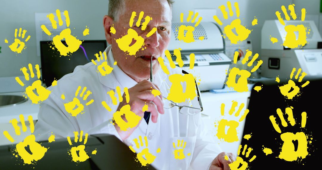 Senior Scientist Analyzing Data in Laboratory Studio