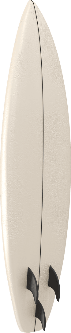 White Surfboard Isolated on Transparent Background for Summer Sports Design
