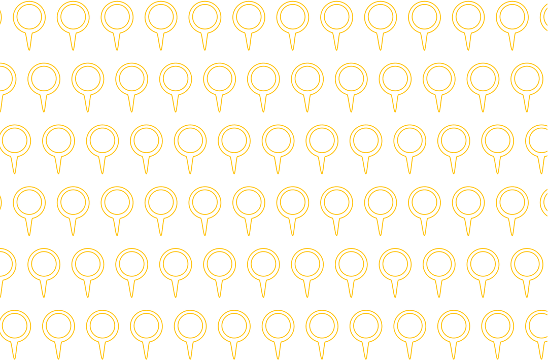 Repeated Yellow Key Silhouette Pattern on Transparent Background