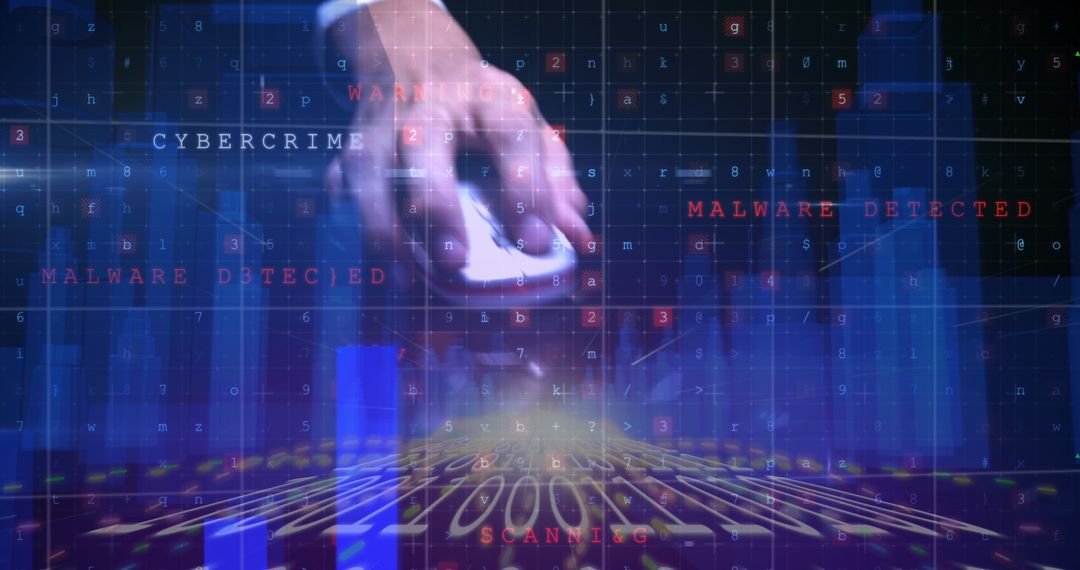 Cybercrime and Digital Security Warnings in Technology Interface - Free Images, Stock Photos and Pictures on Pikwizard.com