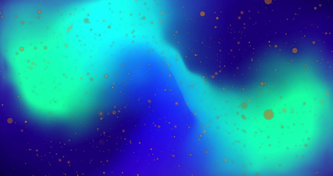 Vibrant Abstract Orbs with Soothing Blue and Green Gradient