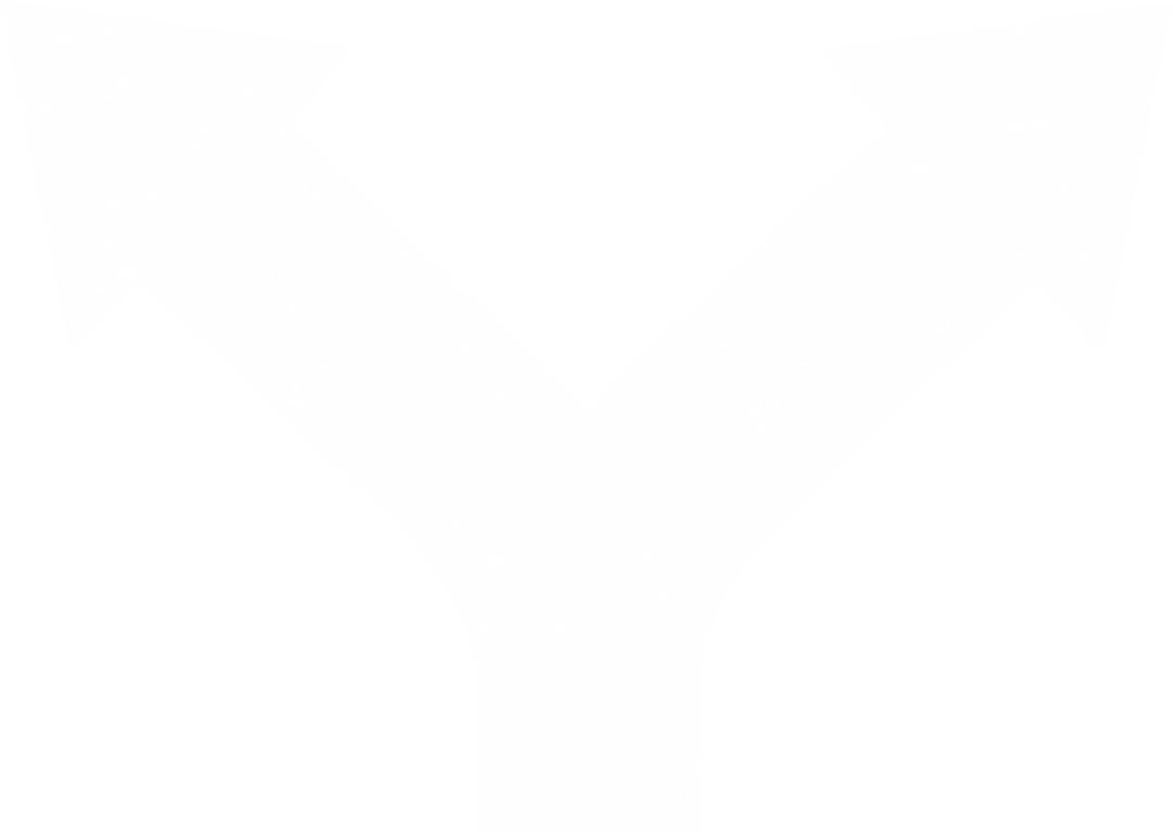 Transparent Fork Road Sign with Two Way Paths