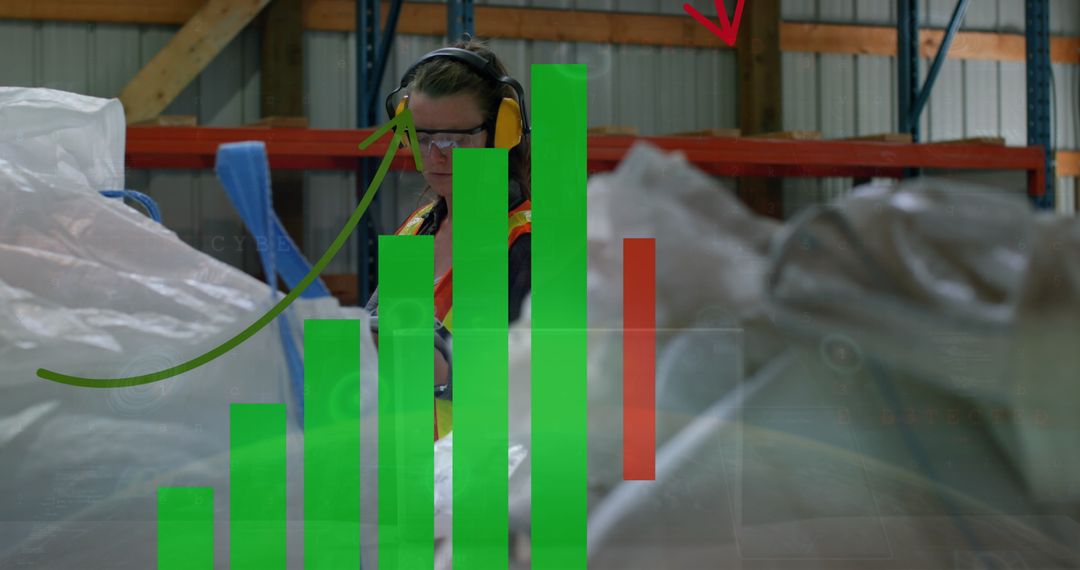 Graph Trends Overlay Worker in Warehouse Environment