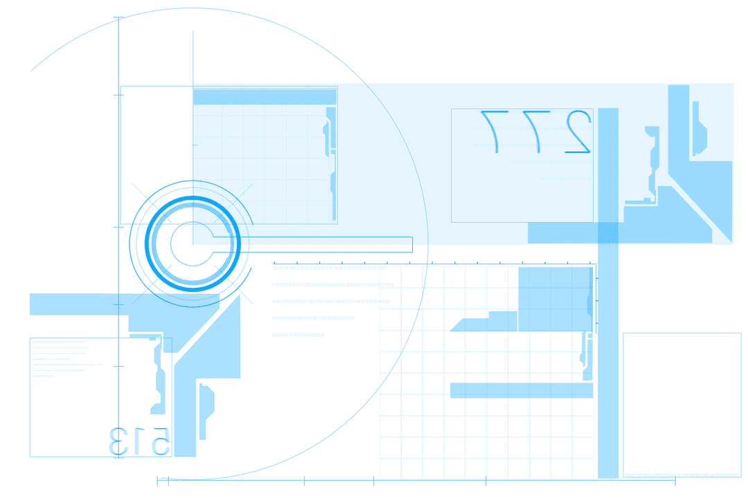 Digital Interface Illustration on Transparent Background