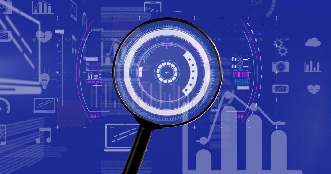 Futuristic Financial Data Analysis and Innovation Concept