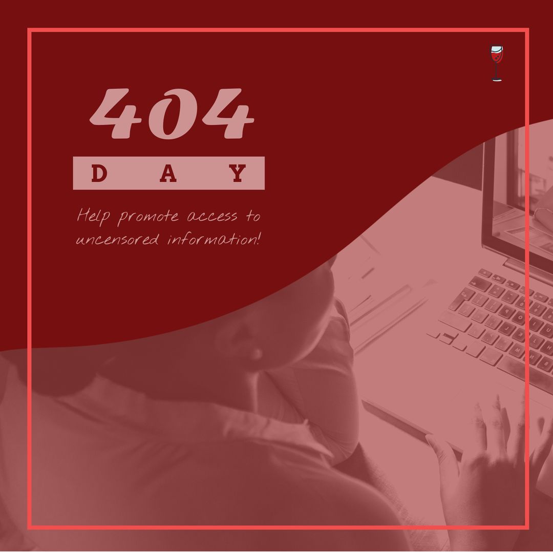 Digital Awareness on 404 Day Highlighting Information Access - Download Free Stock Templates Pikwizard.com