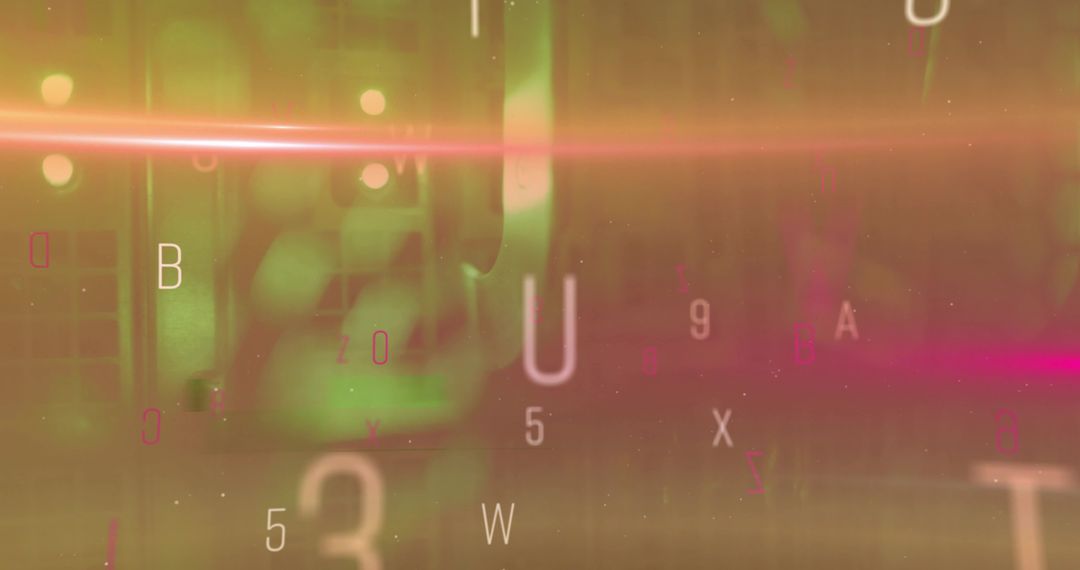 Futuristic Digital Interface with Floating Code Elements