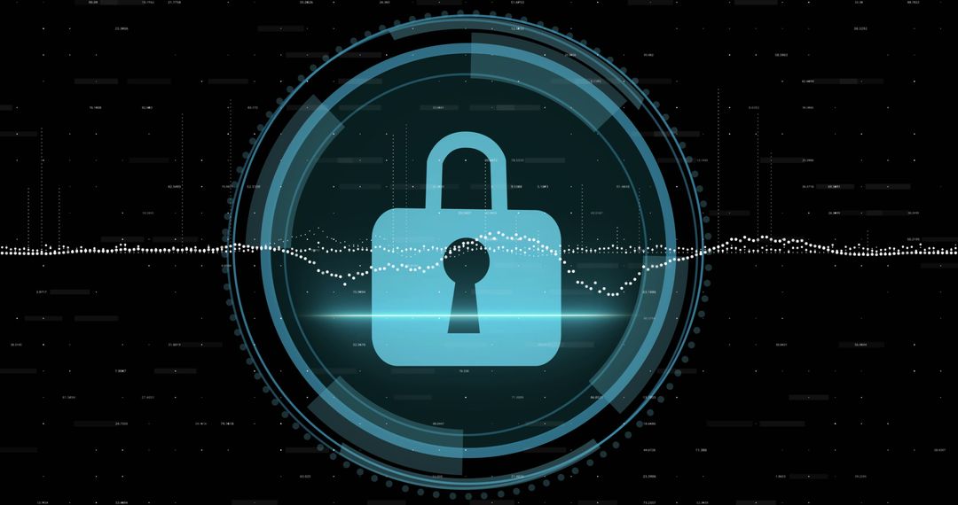 Digital Lock Symbolizing Advanced Cybersecurity