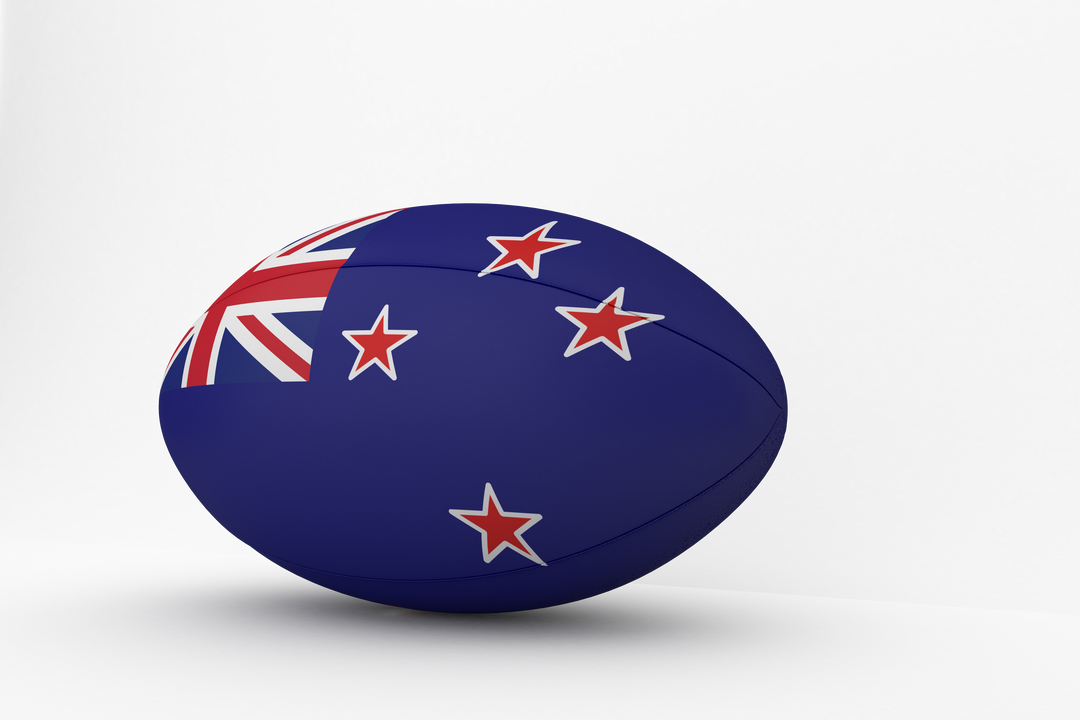 Rugby Ball With Transparent New Zealand Flag - Download Free Stock Images Pikwizard.com