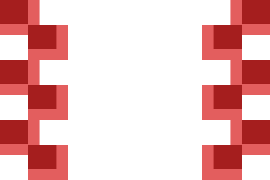 Red Geometric Pattern on Transparent Vector Background