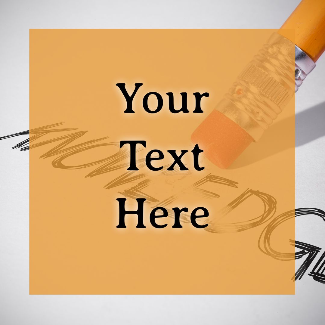 Editable Text Over Eraser on Paper Background for Message - Download Free Stock Images Pikwizard.com