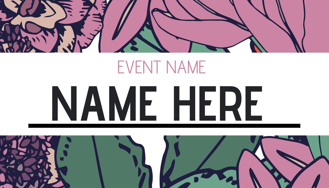 Elegant Floral-Themed Event Template for Invitations