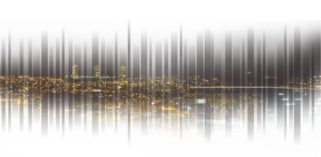 Transparent Digital Cityscape Illustration at Night with Glowing Skyline - Download Free Stock Images Pikwizard.com