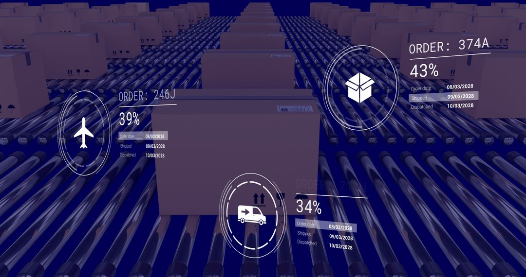 Innovative Logistics: Futuristic Packaging with Digital Interface