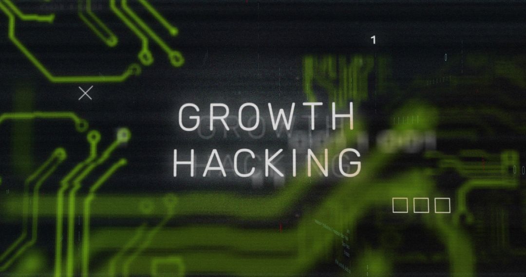 Growth Hacking in Digital Marketing with Circuit Board Design