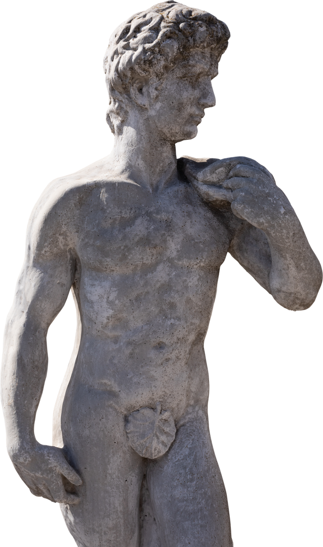 Transparent Background Weathered Classical Naked Male Sculpture - Download Free Stock Images Pikwizard.com