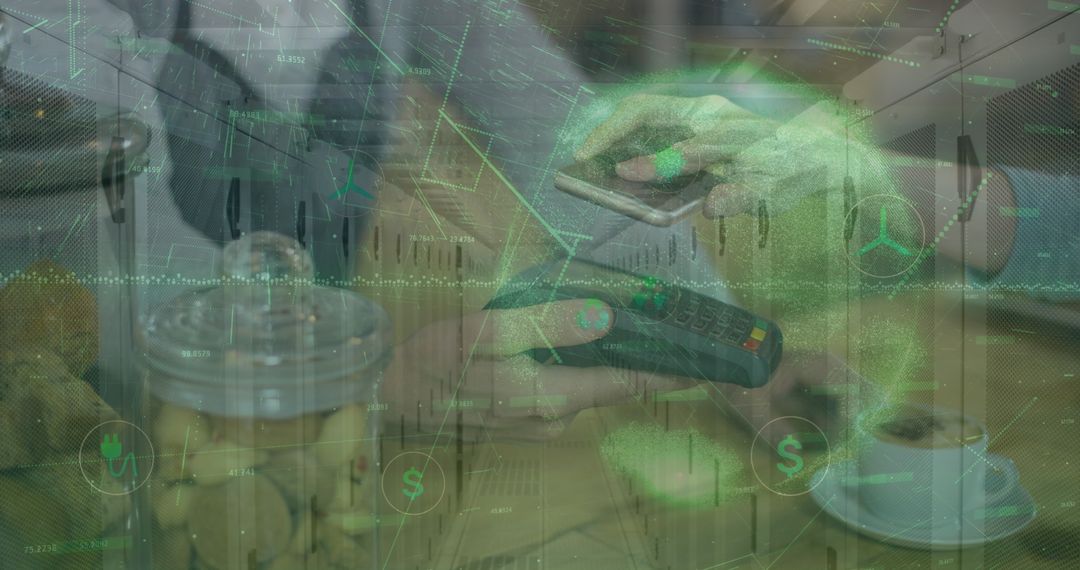 Digital Payment Integration with Global Data Overlay Concept