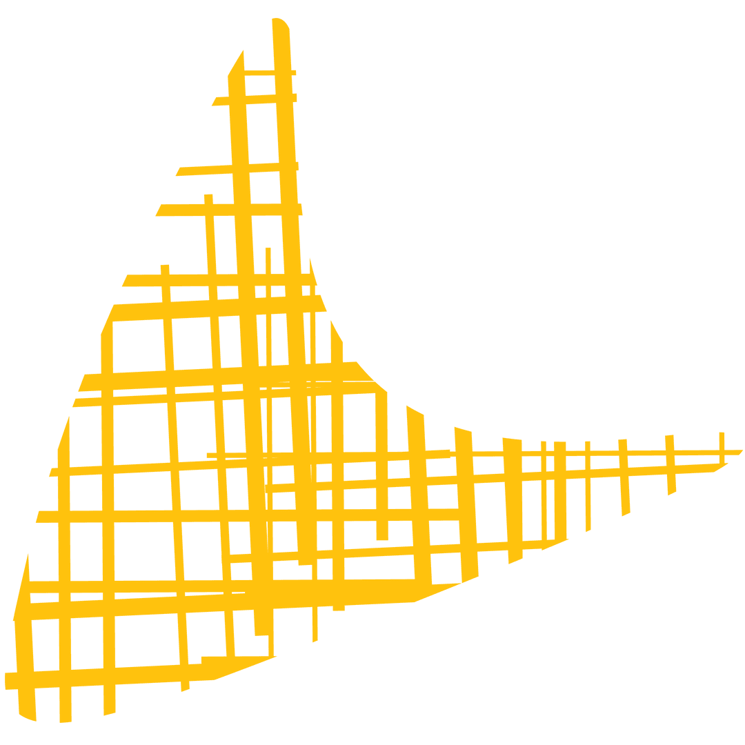 Yellow Transparent Grid Pattern on Clear Background Illustration