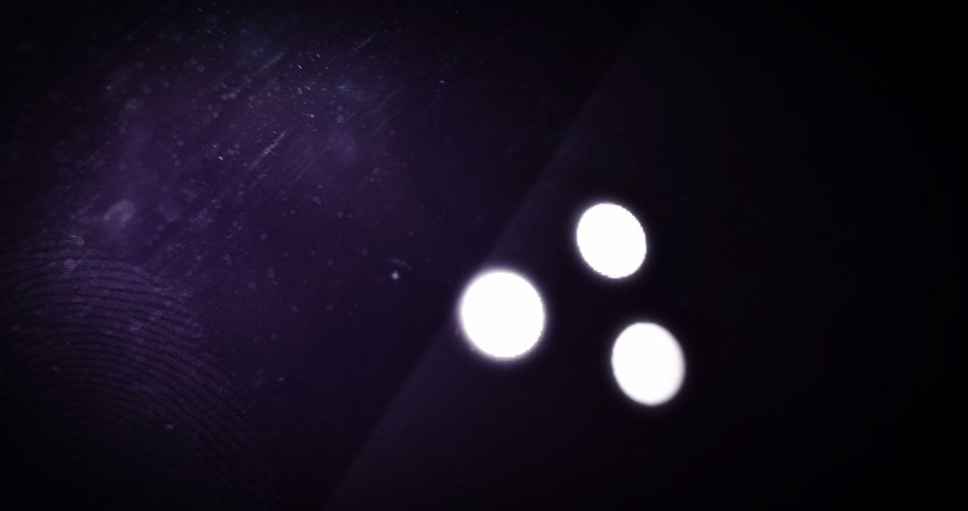 Glowing Loading Circles on Digital Interface Background