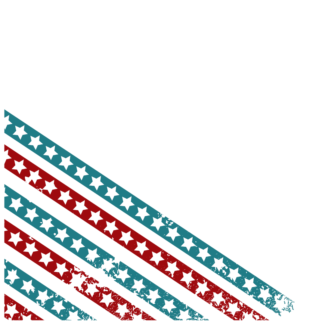 Transparent Diagonal Striped Pattern with Star Cutouts