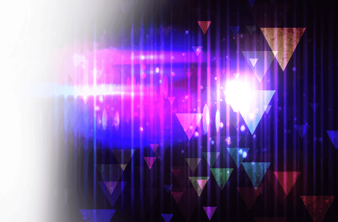 Transparent Digital Glowing Shape Symmetry Pattern Overlay