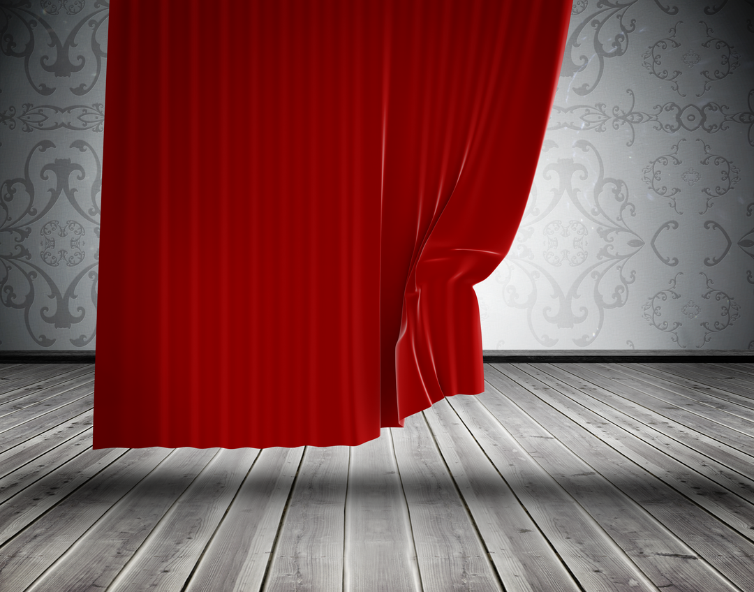 Red Curtain Revealing Stage Transparent Background - Download Free Stock Images Pikwizard.com