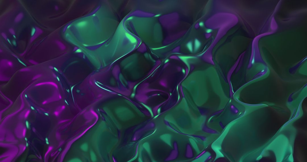 Abstract Liquid Shapes with Hypnotic Motion in Bright Colors