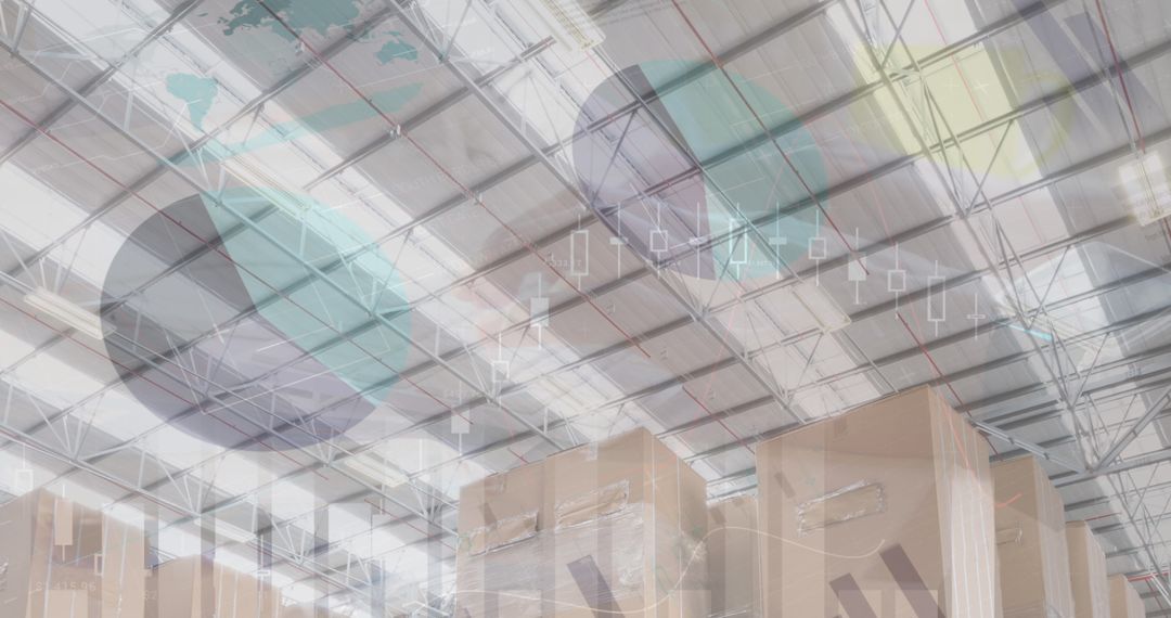 Futuristic Visualization of Warehouse and Global Financial Data