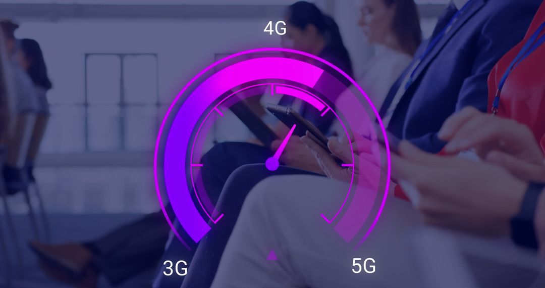 High-Speed Internet Concept with Businesspeople Using Devices