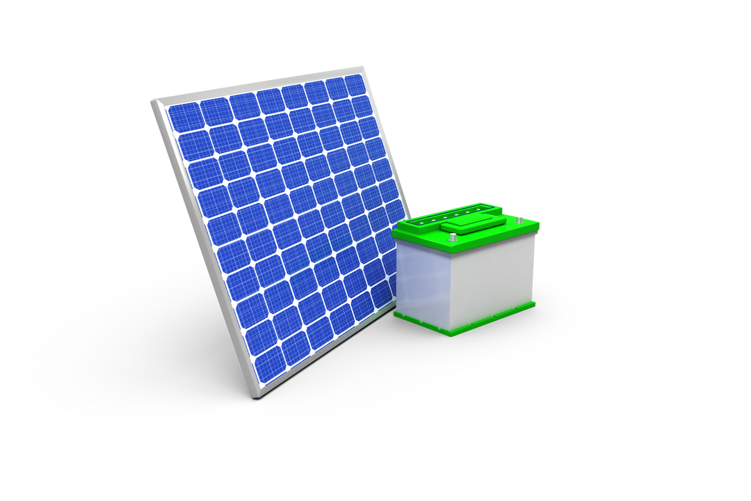 Transparent 3D Image of Solar Panel With Battery for Renewable Energy Concepts - Download Free Stock Images Pikwizard.com