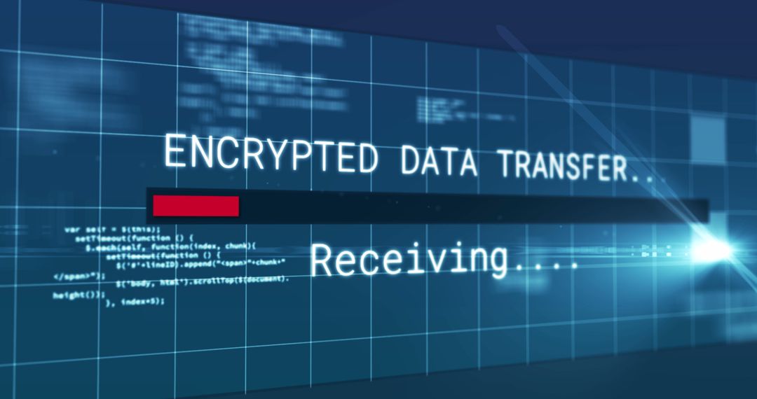 Encrypted Data Transfer Interface Display - Free Images, Stock Photos and Pictures on Pikwizard.com