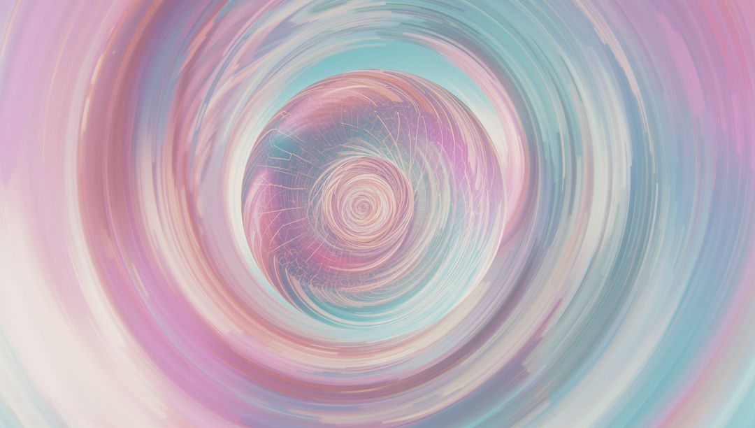 Vibrant Pastel Vortex with Harmonic Swirls