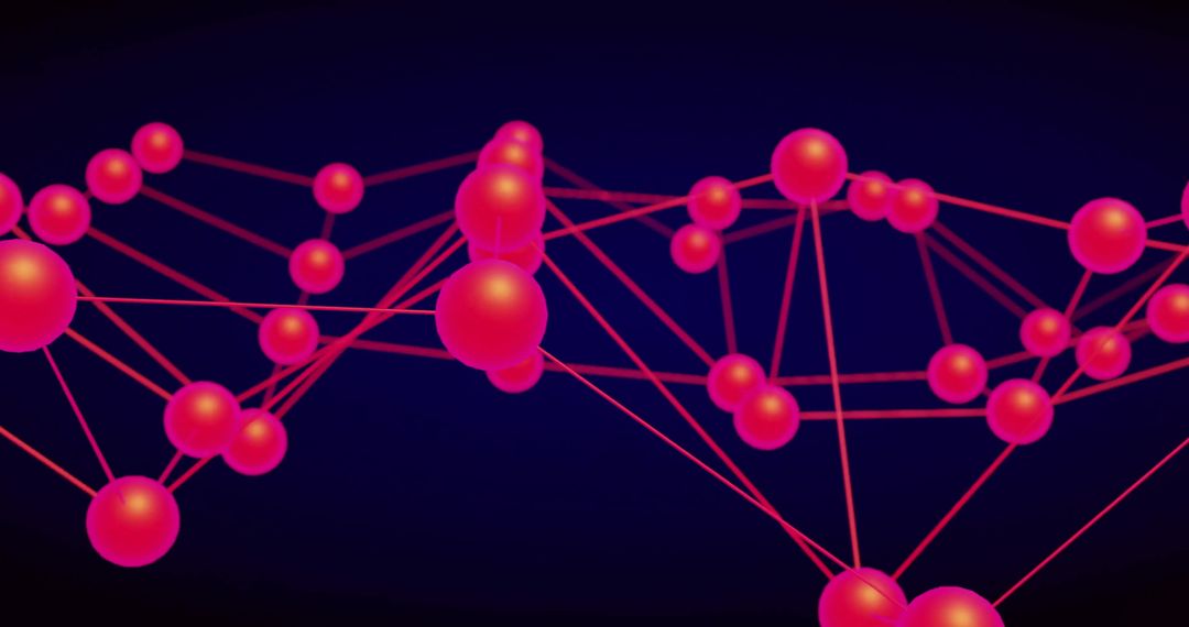 Vibrant Digital Network Connections, Advanced Technology Concept