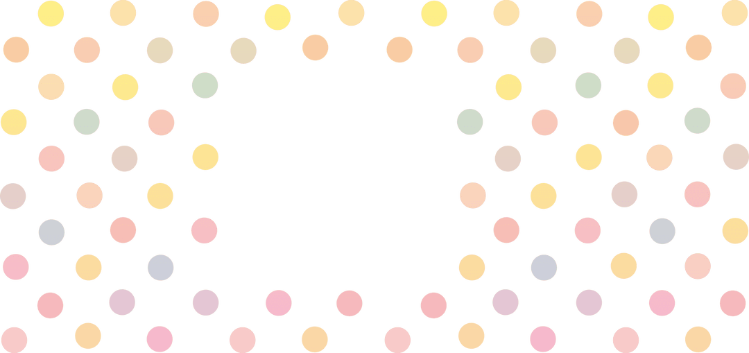 Colorful Circular Dot Pattern with Transparent Background
