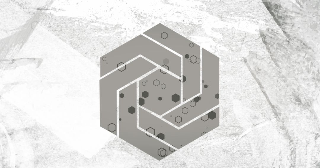 Modern geometric design with hexagonal pattern