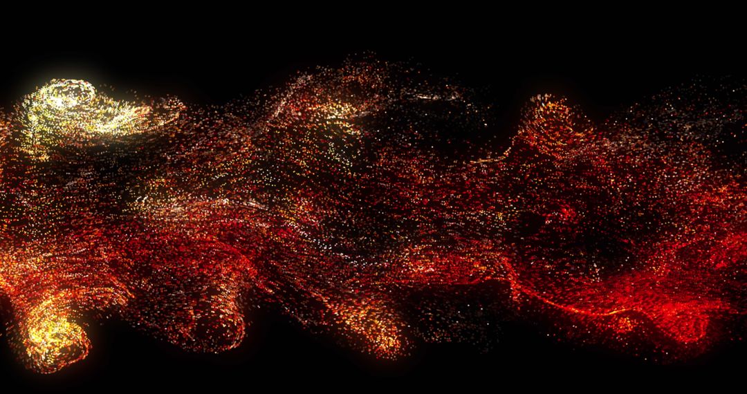 Colorful Waves of Particles in Transparent Formation