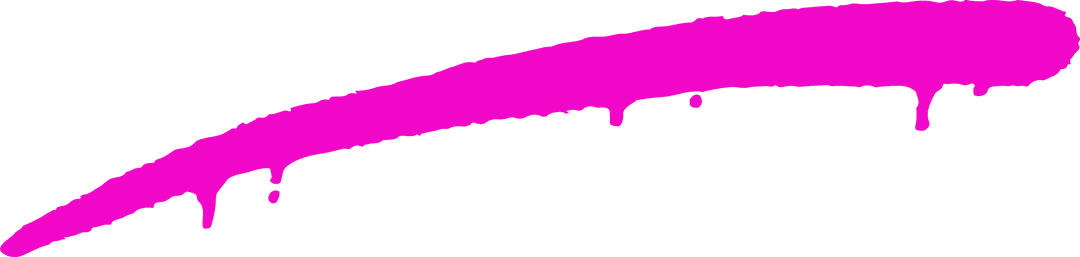 Vibrant Magenta Brush Stroke on Transparent Background