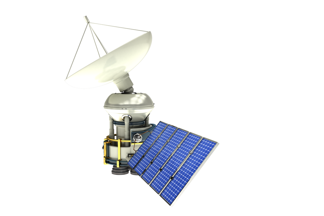 Transparent 3D Solar Power Satellite Vector - Download Free Stock Images Pikwizard.com