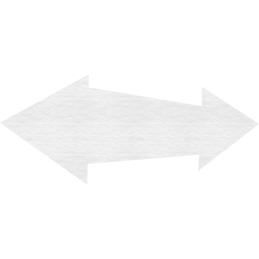 Transparent Two-Direction White Arrow Icon