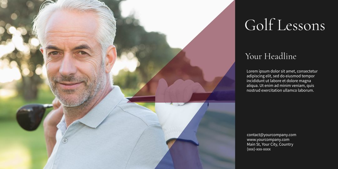 Expert Golf Instructor Promoting Lesson Services