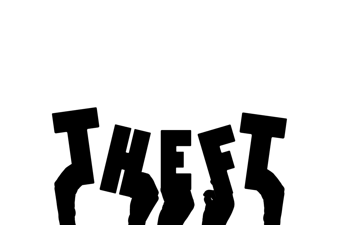 Transparent Illustration of Hands Highlighting Theft Concept