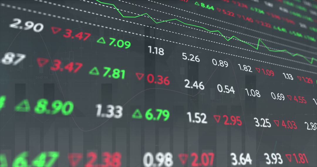 Dynamic Stock Market Data Display with Line Chart