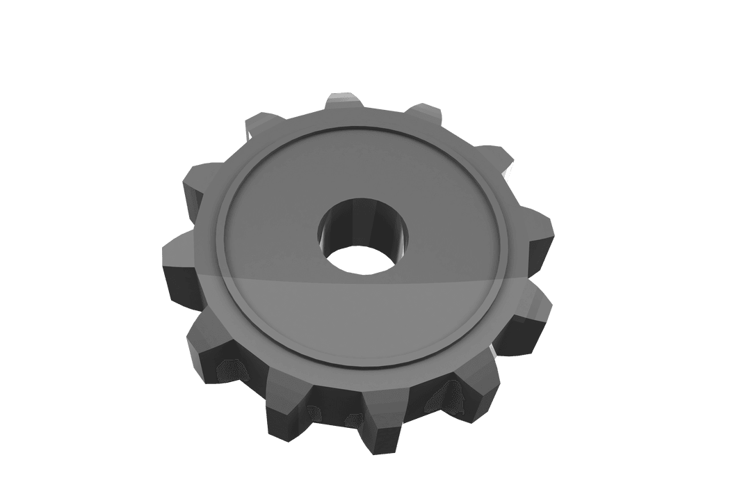Transparent Grey Cog Wheel Abstract Rendered Illustration