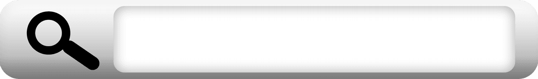 Magnifier with Search Bar on Transparent Background