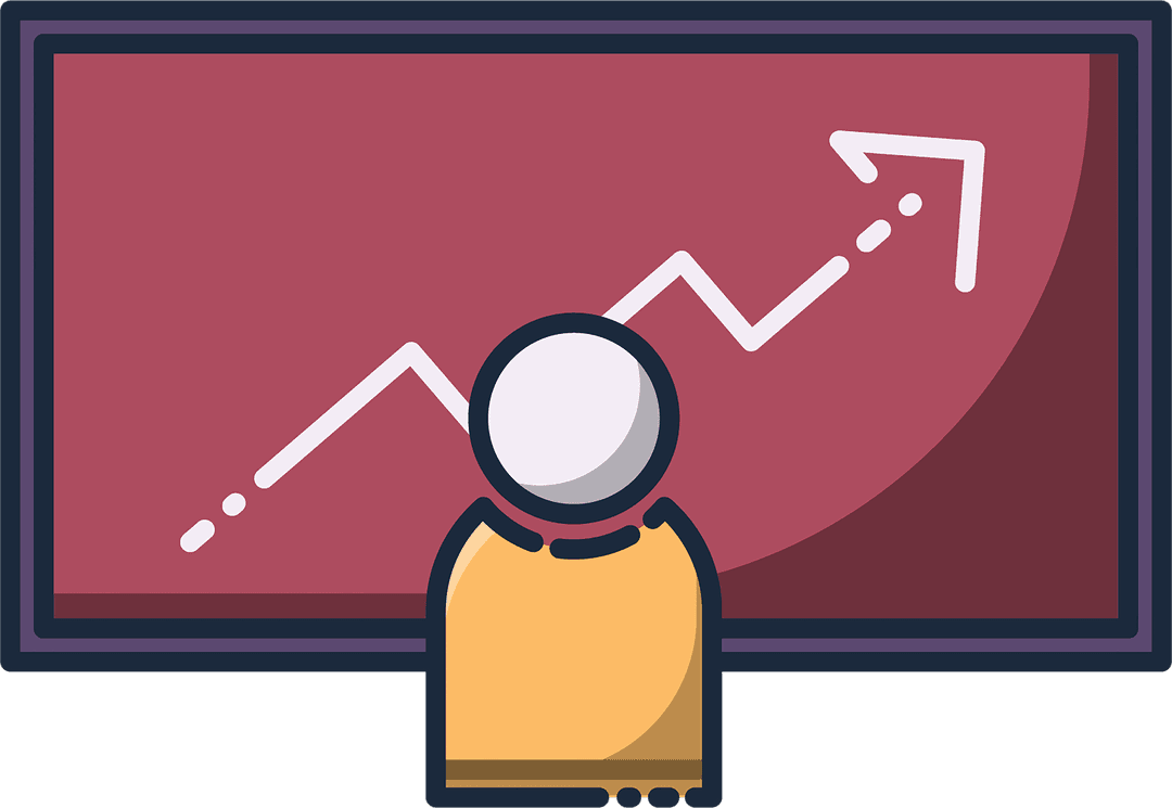 Transparent Business Presentation Chart Illustration