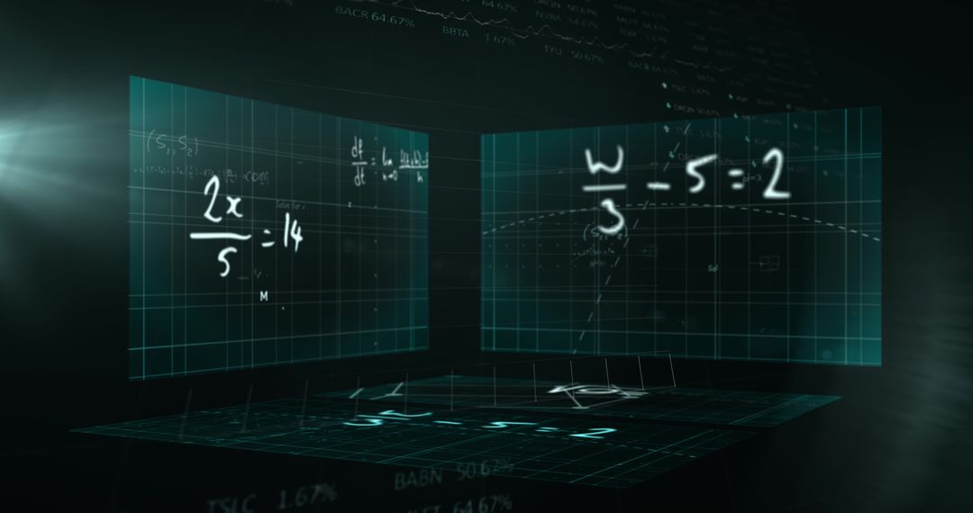 Mathematical Equations and Data Visualization on Screens
