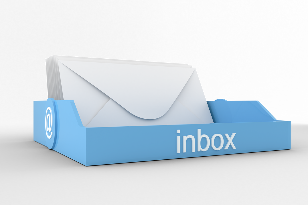 Transparent Email Envelope in Blue Inbox Icon - Download Free Stock Images Pikwizard.com