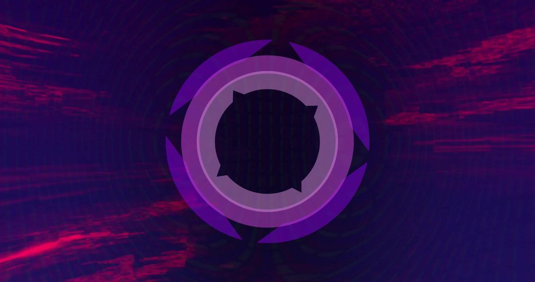 Digital Interface with Futuristic Scanning Scope and Red Elements